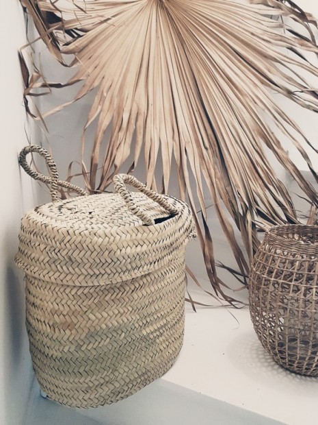 Panier avec couvercle en fibre de palmier- Molitor and Cô